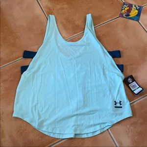 NWT Under Armour Seafoam Loose Fit Tank